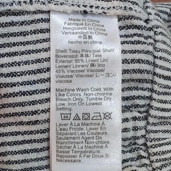 J. Crew High Waist Striped Shorts - Black and White - Picture 3 of 7